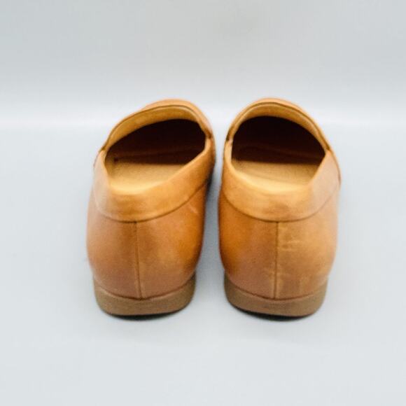 Dansko Shoes Womens 6.5 Brown Leather Slip On Classic Loafer Moc Toe Comfort - Picture 6 of 13